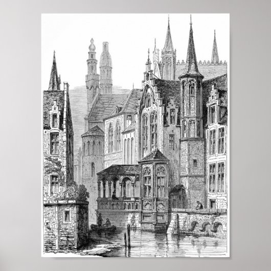 Poster Illustration du livre vintage (Devant)