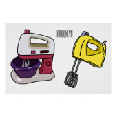 Poster Illustration du mixer (Devant)