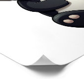 Poster Illustration du panda de dessin (Coin)