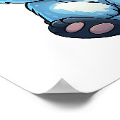 Poster Illustration du panda de dessin (Coin)