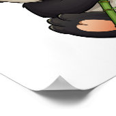 Poster Illustration du panda de dessin (Coin)