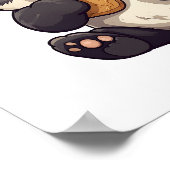 Poster Illustration du panda de dessin (Coin)