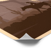 Poster Illustration du parc national de l'Arizona vintage (Coin)