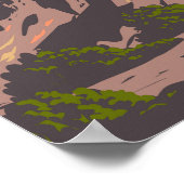 Poster Illustration du parc national de Pinnacles Art de (Coin)