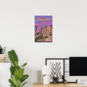 Poster Illustration du parc national de Pinnacles Art de (Bureau à domicile)