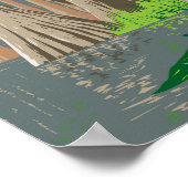 Poster Illustration du parc national des Everglades Art d (Coin)