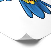 Poster Illustration du perroquet de dessin (Coin)