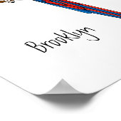 Poster Illustration du perroquet de macaw Scarlet (Coin)