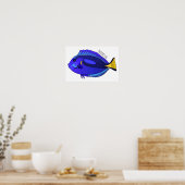 Poster Illustration du poisson de la cuve bleue (Cuisine)