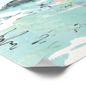 Poster Illustration du port de Porofino (Coin)