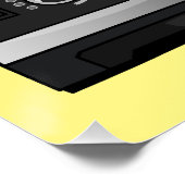 Poster Illustration du processeur et du mixeur alimentair (Coin)