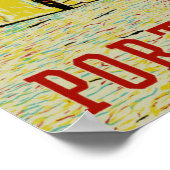 Poster Illustration du promontoire de Sagres Algarve Port (Coin)