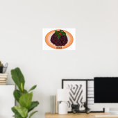 Poster Illustration du pudding de Noël (Bureau à domicile)