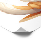 Poster Illustration du renard de dessin (Coin)