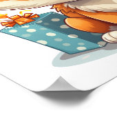 Poster Illustration du renard de dessin (Coin)