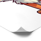 Poster Illustration du renard de dessin (Coin)