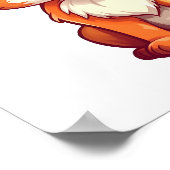 Poster Illustration du renard de dessin (Coin)