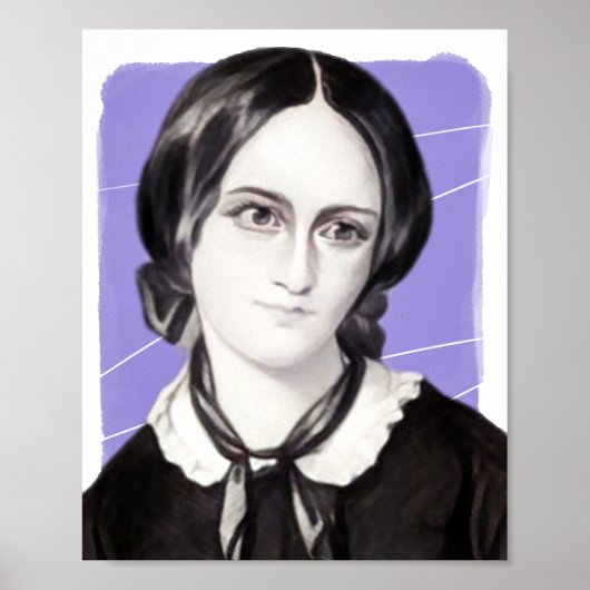 Poster Illustration du romancier anglais Emily Brontë (Devant)