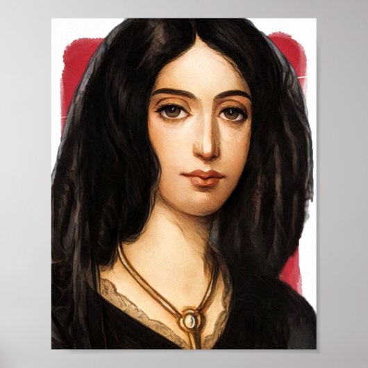 Poster Illustration du romancier français George Sand (Devant)