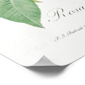 Poster Illustration du Rose vintage (Coin)