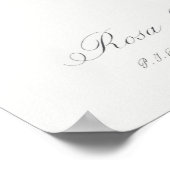 Poster Illustration du Rose vintage (Coin)