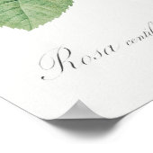 Poster Illustration du Rose vintage (Coin)