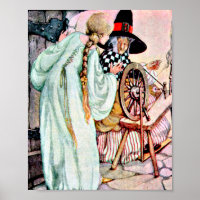 Illustration du Rose vintage de beauté dormante