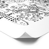 Poster Illustration du Safari animalier (Coin)