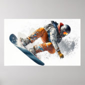 Poster Illustration du snowboard (Devant)