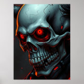 Poster Illustration du style de bande dessinée crâne Imag (Devant)