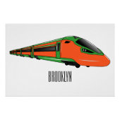 Poster Illustration du train à balles (Devant)