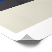 Poster Illustration du triangle d'incendie Modèle de réac (Coin)