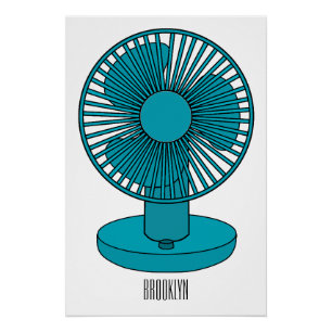 Poster Illustration du ventilateur