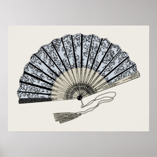 Poster Illustration du ventilateur victorien (Devant)