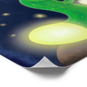 Poster Illustration du ver vert mou (Coin)