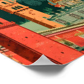 Poster Illustration du Vintage voyage artistique de Saint (Coin)