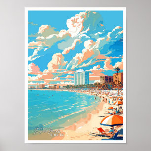 Poster Illustration du Vintage voyage de St Pete Beach en