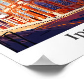 Poster Illustration du Vintage voyage Ipswich England (Coin)