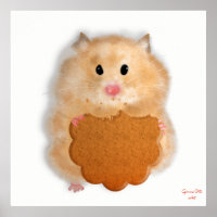 Illustration d'un adorable hamster avec de l'art b
