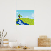 Poster Illustration d'un arbre isolé (Cuisine)