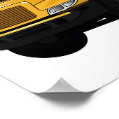 Poster Illustration d'un autobus scolaire (Coin)