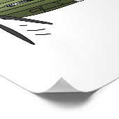 Poster Illustration d'un avion militaire (Coin)