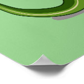 Poster Illustration D'Un Brontosaurus Jouant À Maracas. (Coin)