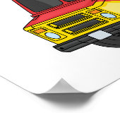 Poster Illustration d'un camion de nourriture pour chien  (Coin)