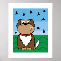Illustration d'un chien mignon - Art animalier pou