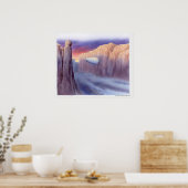 Poster Illustration d'un dirigeable voyageant (Cuisine)