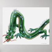 Poster Illustration d'un dragon avec le Dragon (Draco) (Devant)