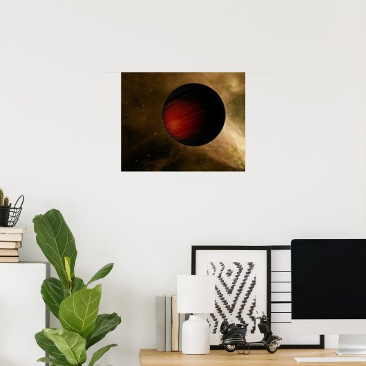 Poster Illustration d'un Jupiter chaud appelé HD 149026b (Bureau à domicile)