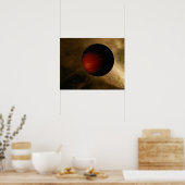 Poster Illustration d'un Jupiter chaud appelé HD 149026b (Cuisine)