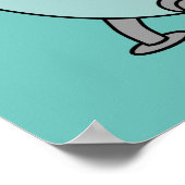 Poster Illustration D'Un Monstre De Loch Ness De Bain. (Coin)